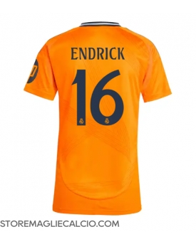 Real Madrid Endrick #16 Maglia Gara Trasferta Repliche 2024-25 Donna